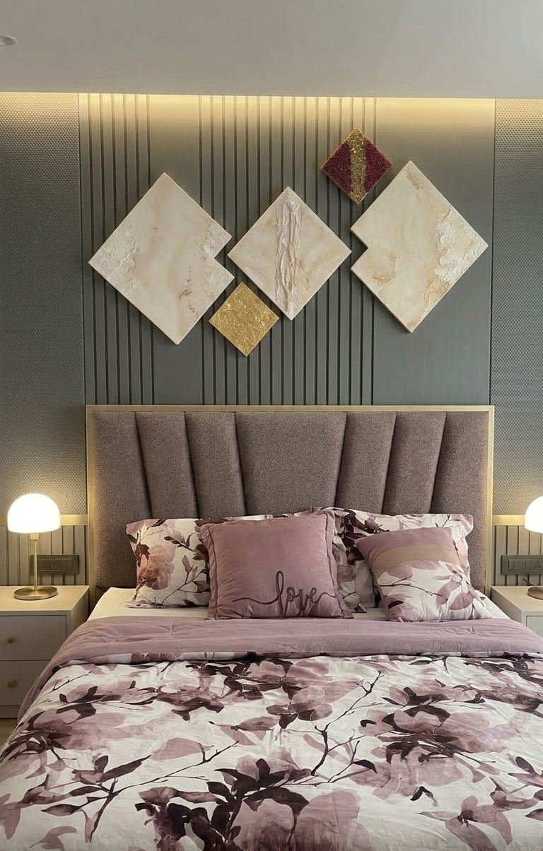 Tríptico en Diamante Rosa