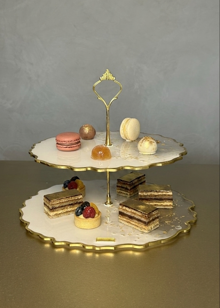 Pedestal 2 niveles Gold