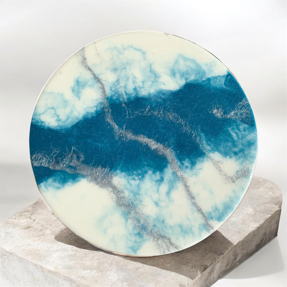 Base Giratoria Blue Silver