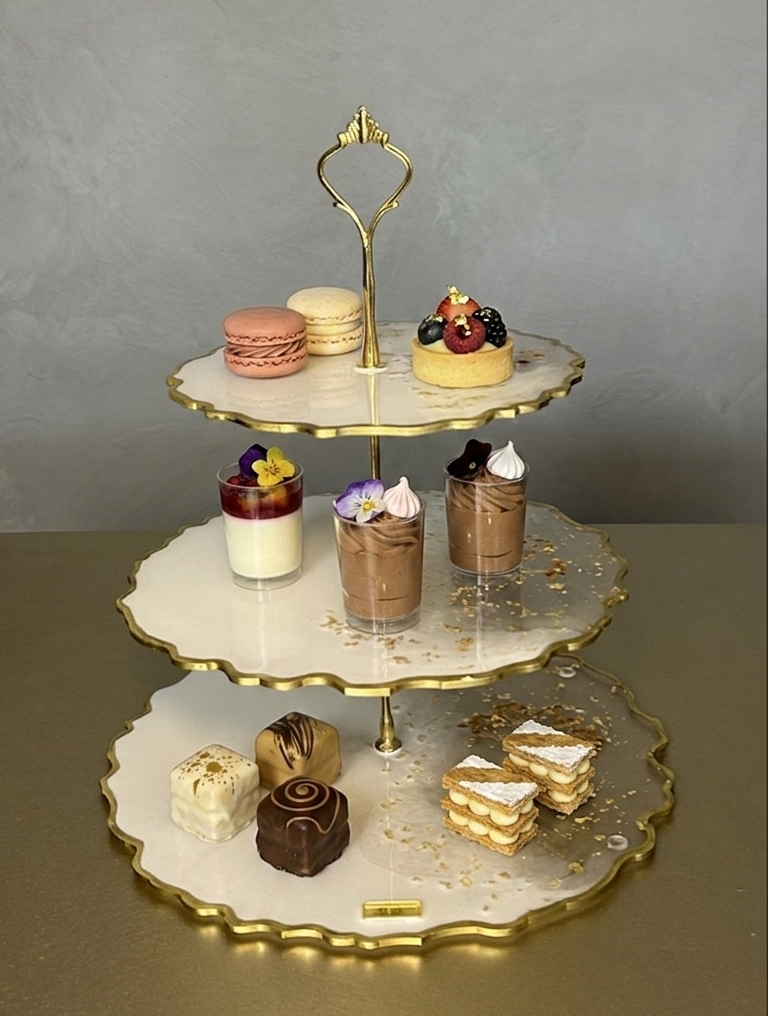 Pedestal 3 niveles Gold