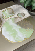 Set de Mesa Volcánico Verde Gold