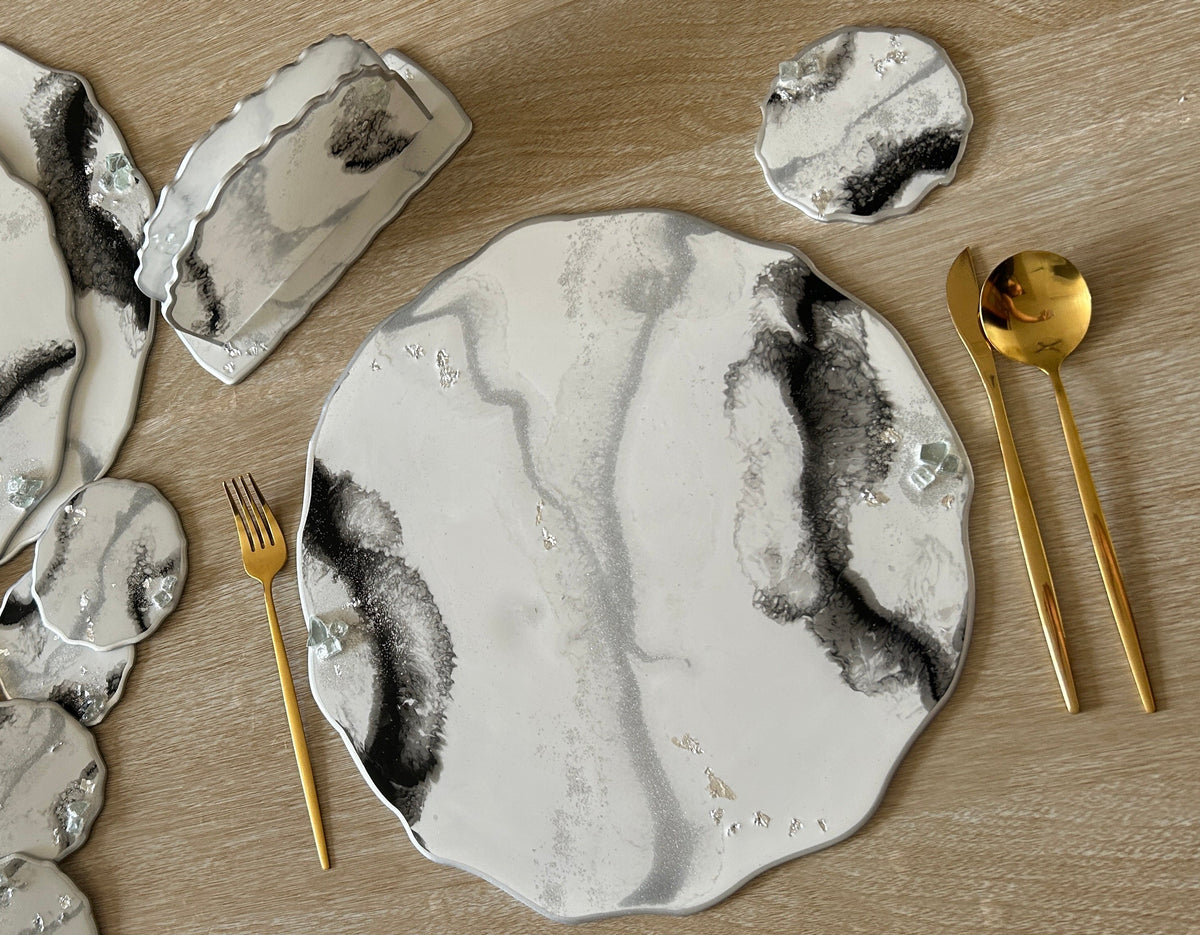 Set de Mesa Black Silver