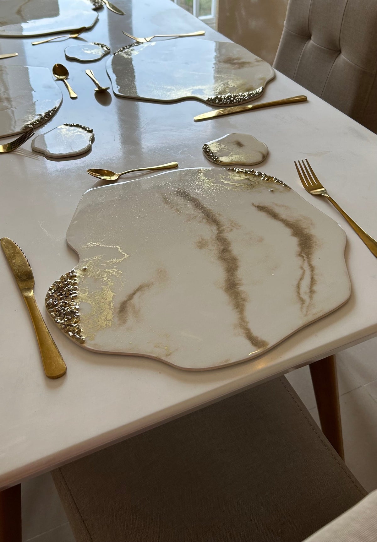 Set de Mesa BLOOM Gold