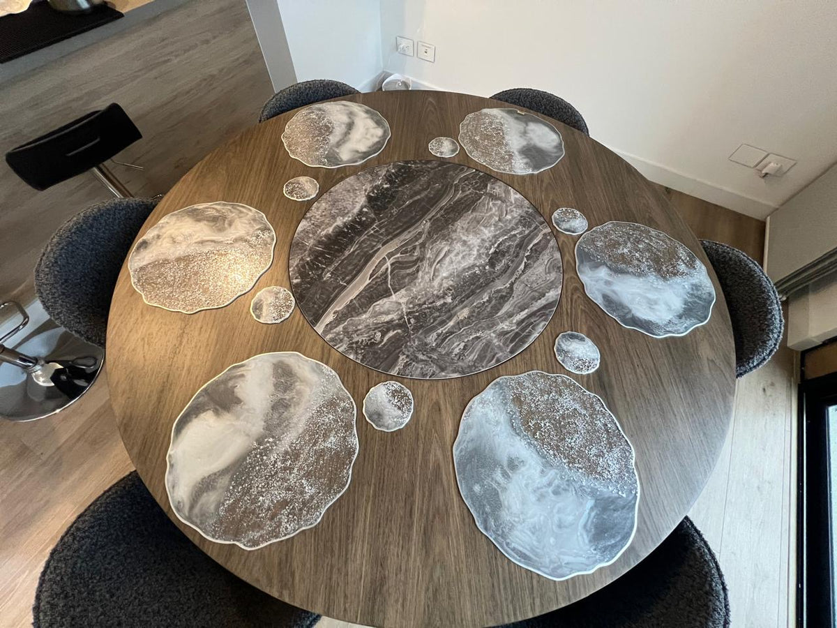 Set de Mesa Volcánico Silver