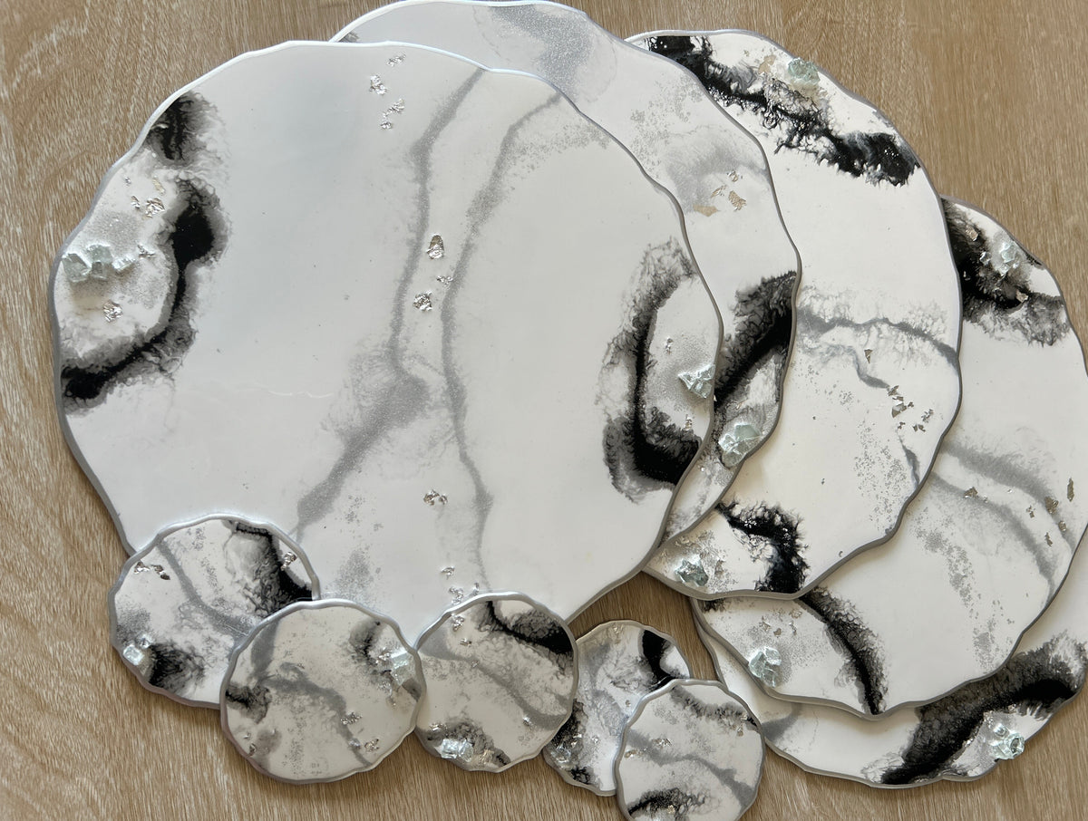 Set de Mesa Black Silver