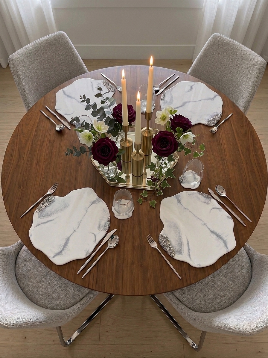 Set de Mesa BLOOM Silver