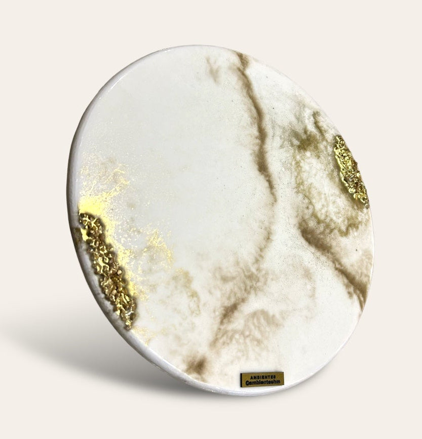 Base Giratoria Marmoleado Gold Piedras