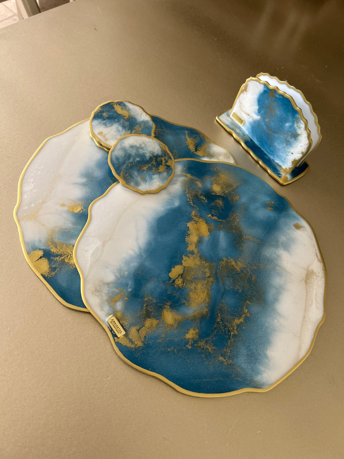 Set de Mesa Blue Gold