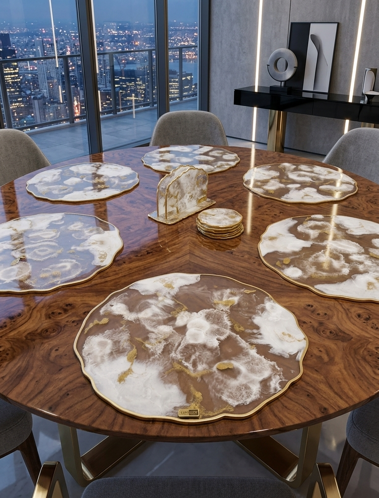 Set de Mesa Nube Dorada