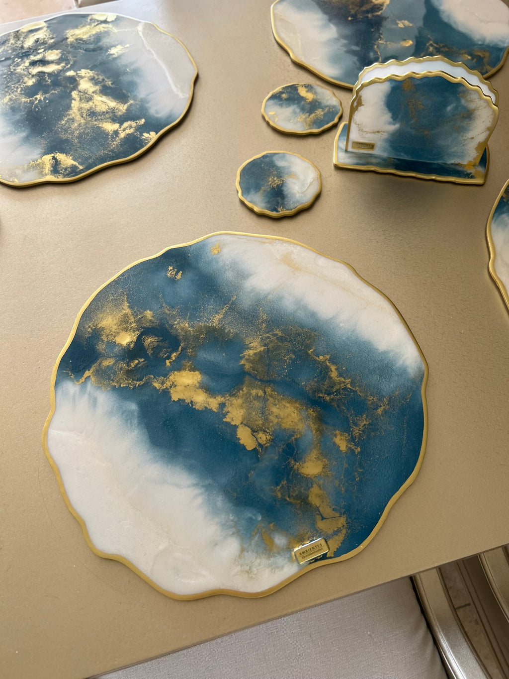 Set de Mesa Blue Gold